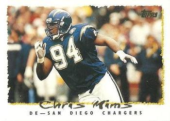 Chris Mims San Diego Chargers 1995 Topps NFL #123